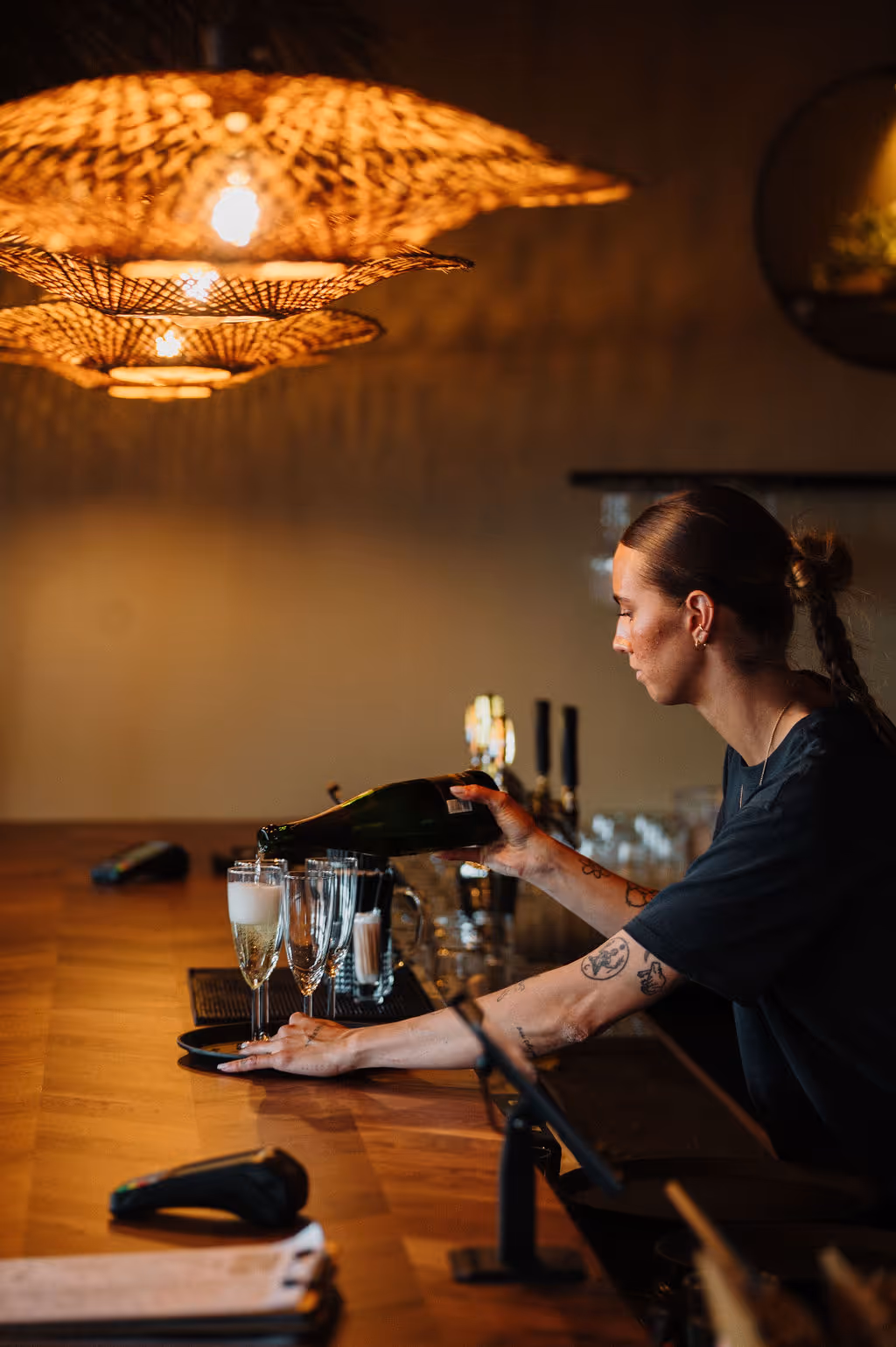 Restaurant ambience and interior.